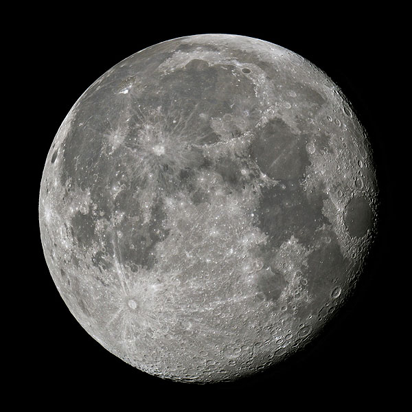 waning gibbous moon