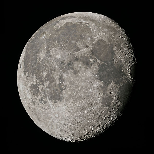 waning gibbous moon