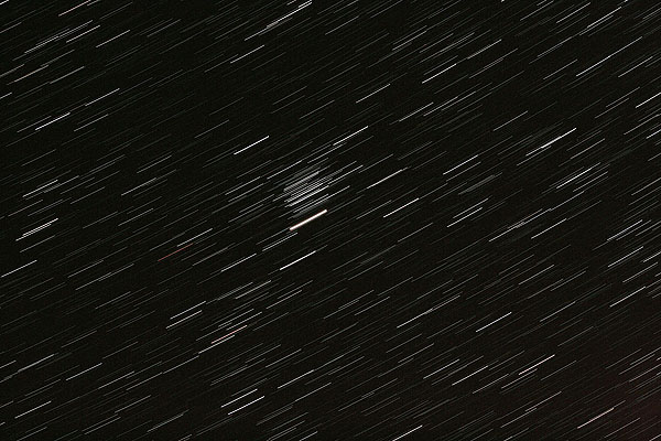 moon, mars and pleiades