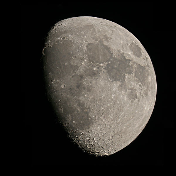 waxing gibbous moon