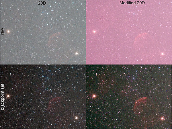 comparison modded versus unmodded